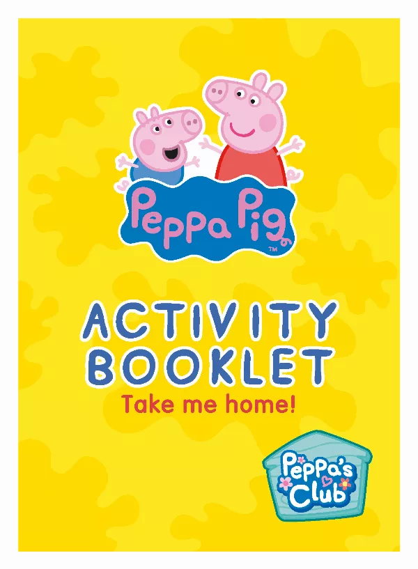 Peppa Pig Activity Booklet